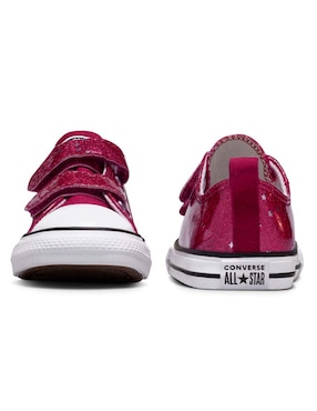 Tenis Converse para niña bebé Varsity Glitter