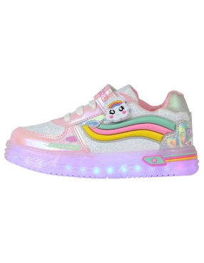 Tenis luz led Kuali Shoes para niña