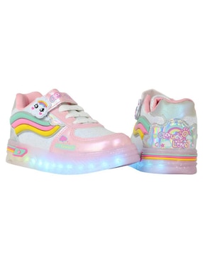Tenis luz led Kuali Shoes para niña