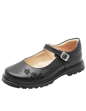 Zapato Yuyin Back To School de piel para niña
