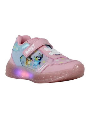 Tenis luz led Kuali Shoes para niña Bluey Bluey Y Bingo