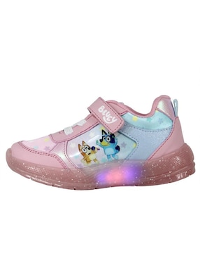 Tenis luz led Kuali Shoes para niña Bluey Bluey Y Bingo