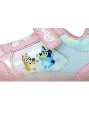 Tenis luz led Kuali Shoes para niña Bluey Bluey Y Bingo