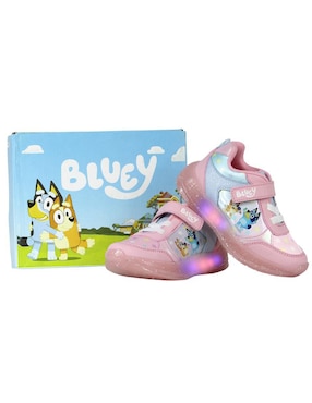 Tenis luz led Kuali Shoes para niña Bluey Bluey Y Bingo