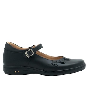 Zapato Yuyin Back To School de piel para niña