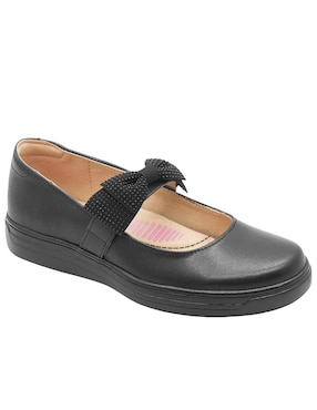 Zapato Yuyin Back To School de piel para niña
