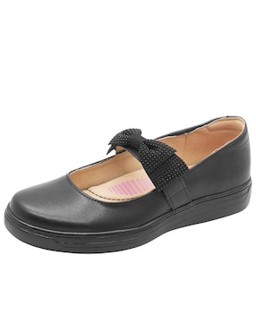 Zapato Yuyin Back To School de piel para niña