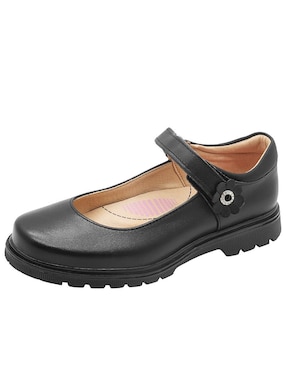 Zapato Yuyin Back To School de piel para niña