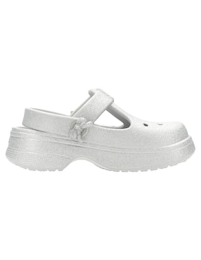 Sandalia Crocs Classic Mary Jane Bow Glitter para niña