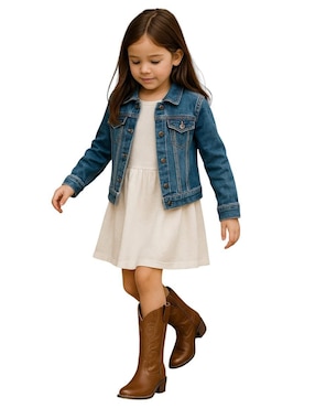 Bota Kuali Shoes cowboy para niña
