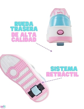 Tenis con ruedas Onix para niña Onix Fun Doodles Multicolor