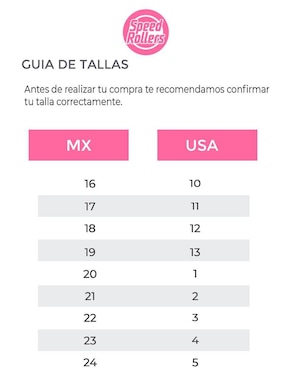 Tenis con ruedas Speed Roller para niña Doodles Rollers