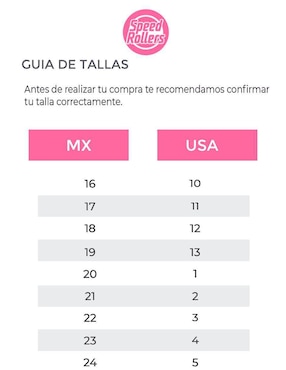 Tenis con ruedas Speed Roller para niña Shooting Star Speed