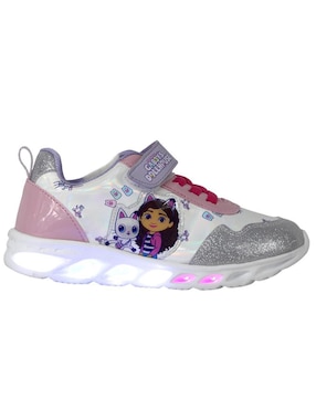 Tenis luz led Kuali Shoes para niña Gabby'S Dollhouse