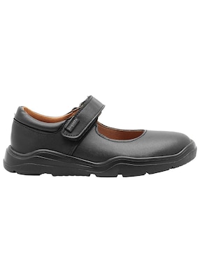 Zapato Coqueta Back To School de piel para niña