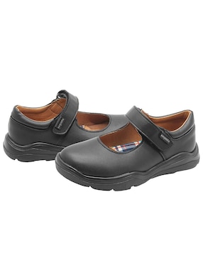 Zapato Coqueta Back To School de piel para niña
