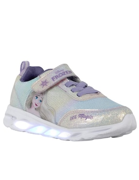 Tenis luz led Kuali Shoes para niña Frozen Elsa