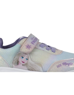Tenis luz led Kuali Shoes para niña Frozen Elsa