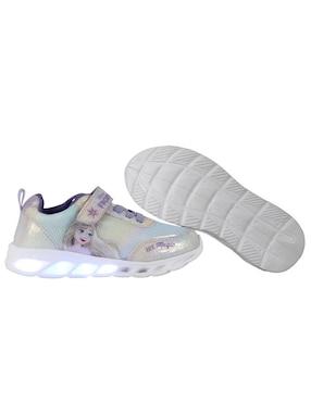 Tenis luz led Kuali Shoes para niña Frozen Elsa