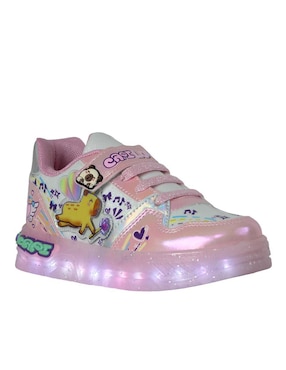 Tenis luz led Kuali Shoes para niña Capibara