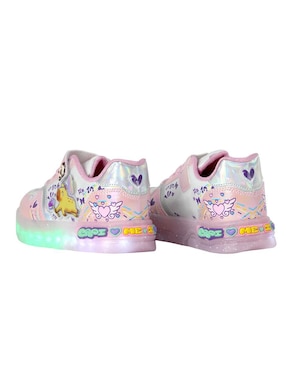 Tenis luz led Kuali Shoes para niña Capibara