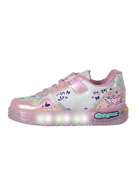 Tenis luz led Kuali Shoes para niña Capibara