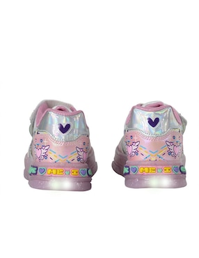 Tenis luz led Kuali Shoes para niña Capibara