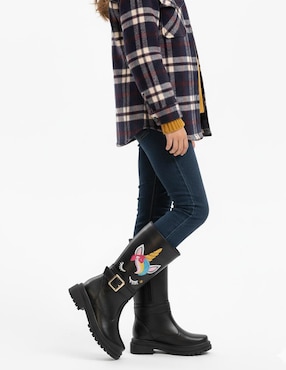 Bota Kuali Shoes Bota larga Unicornio para niña