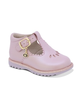 Zapato Coqueta de piel para niña
