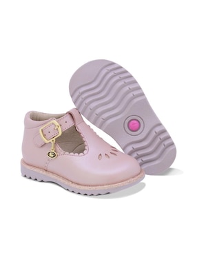 Zapato Coqueta de piel para niña