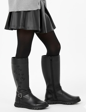 Bota de piel Kuali Shoes para niña