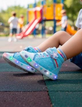 Tenis luz led Bubble Gummers para niña Stars