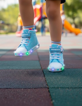 Tenis luz led Bubble Gummers para niña Stars