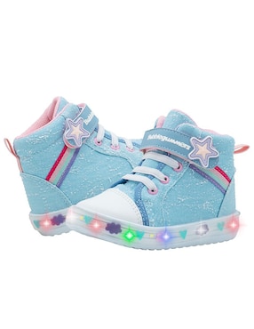 Tenis luz led Bubble Gummers para niña Stars
