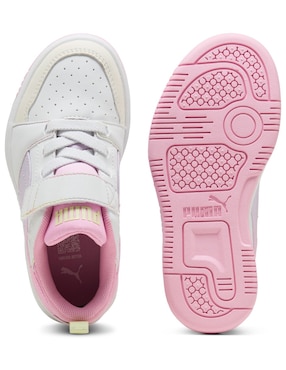 Tenis Puma para niña grandes Puma Rebound V6 Lo Come On AC PS