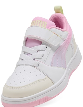 Tenis Puma para niña grandes Puma Rebound V6 Lo Come On AC PS