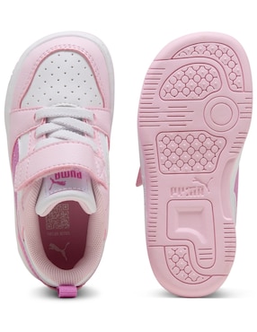 Tenis Puma para niña Rebound V6 Lo AC