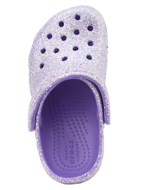 Sandalia Crocs Classic Glitter para niña