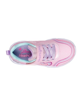 Tenis Sketchers para niña bebé Heart Lights