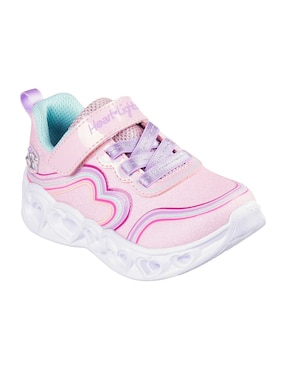 Tenis Sketchers para niña bebé Heart Lights