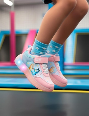Tenis con luz Tropicana para niña Bluey y Bingo