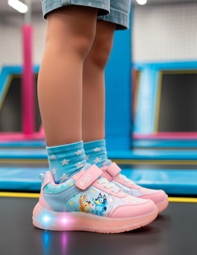 Tenis con luz Tropicana para niña Bluey y Bingo