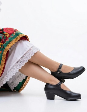Zapato Mary Jane Kuali Shoes de piel para niña