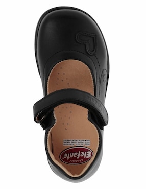 Zapato Mary Jane Elefante de piel para niña