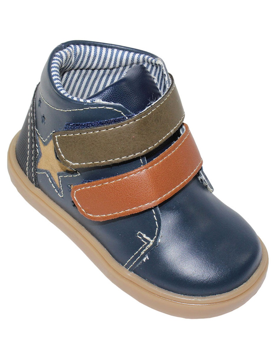 Bota de piel para bebé niño