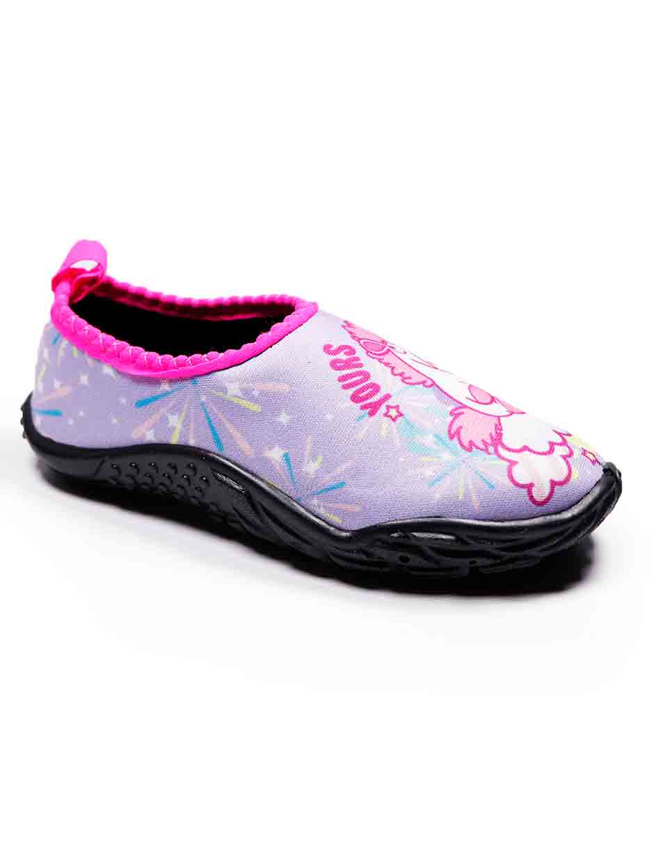 derivación Personas mayores Garganta Zapato acuático con diseño gráfico Bubble Gummers para niña |  Liverpool.com.mx