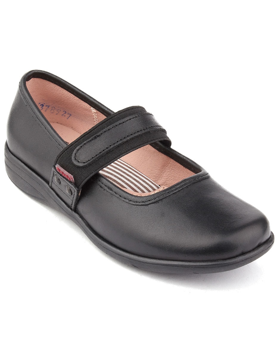 Zapato Escolar Elefante niña de piel negro Talla (17.5 -21.0) – Zapakids