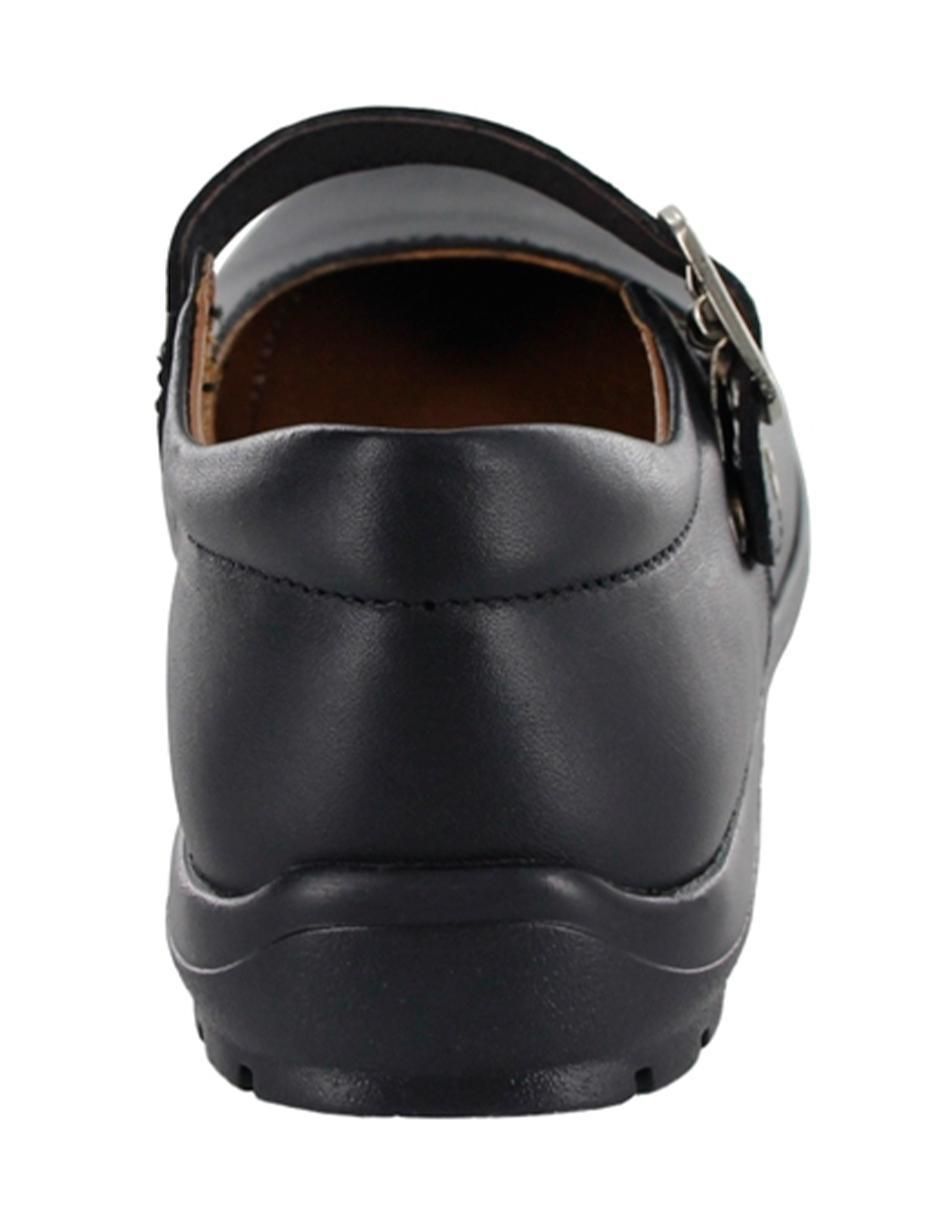 Zapato Regreso a clases de piel para niña 4
