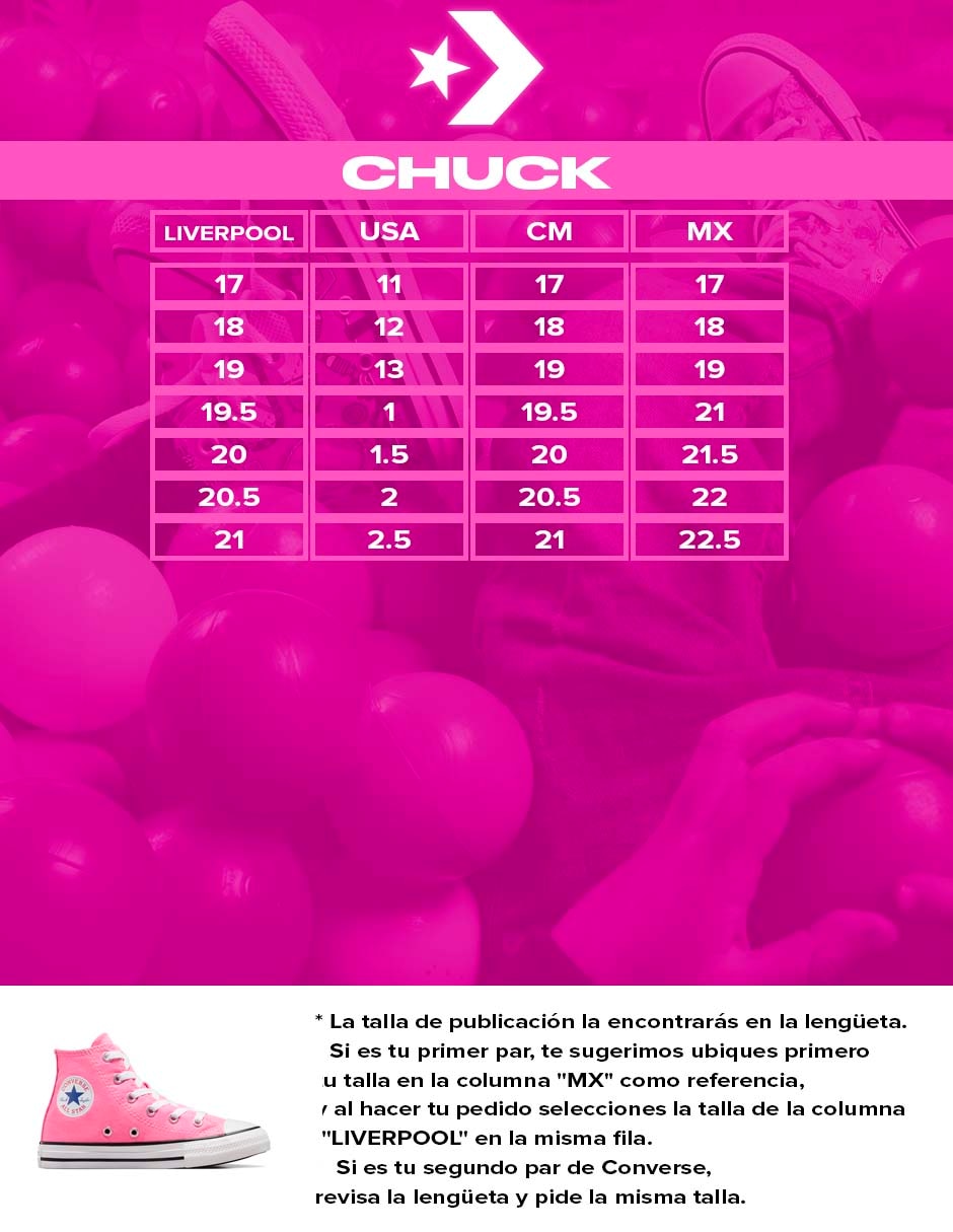 Tenis para niña Ctas Hi 6