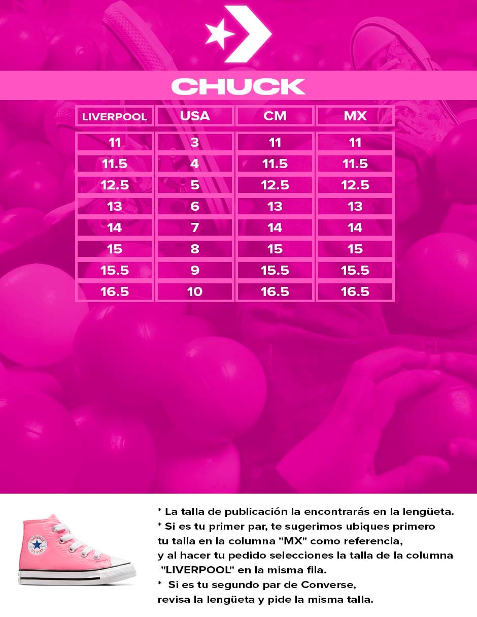 Tenis para niña Ctas Hi 6
